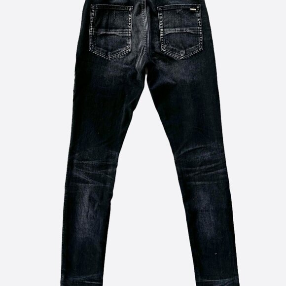 Amiri Aged Black Camouflage Patch MX1 Jeans - Picture 2 of 5